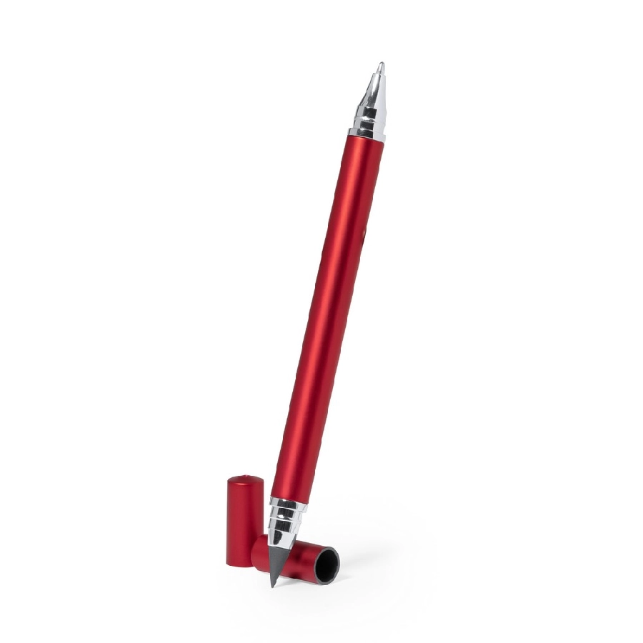 Długopis 2 w 1, wieczny ołówek V1319-05 czerwony