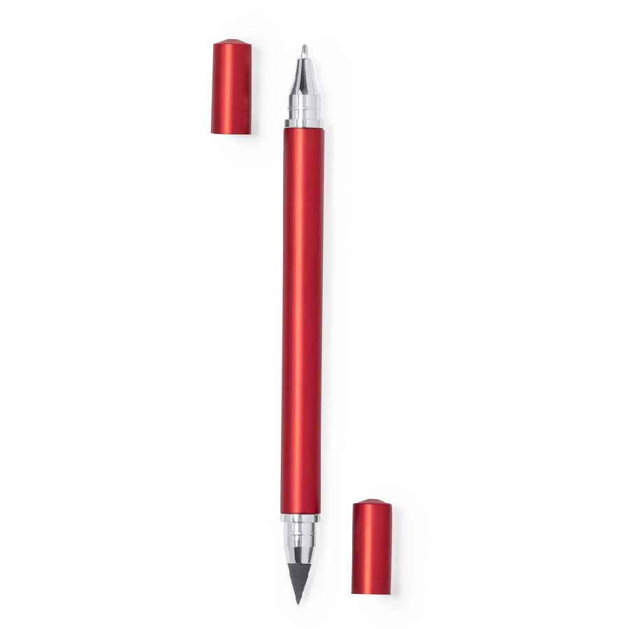 Długopis 2 w 1, wieczny ołówek V1319-05 czerwony