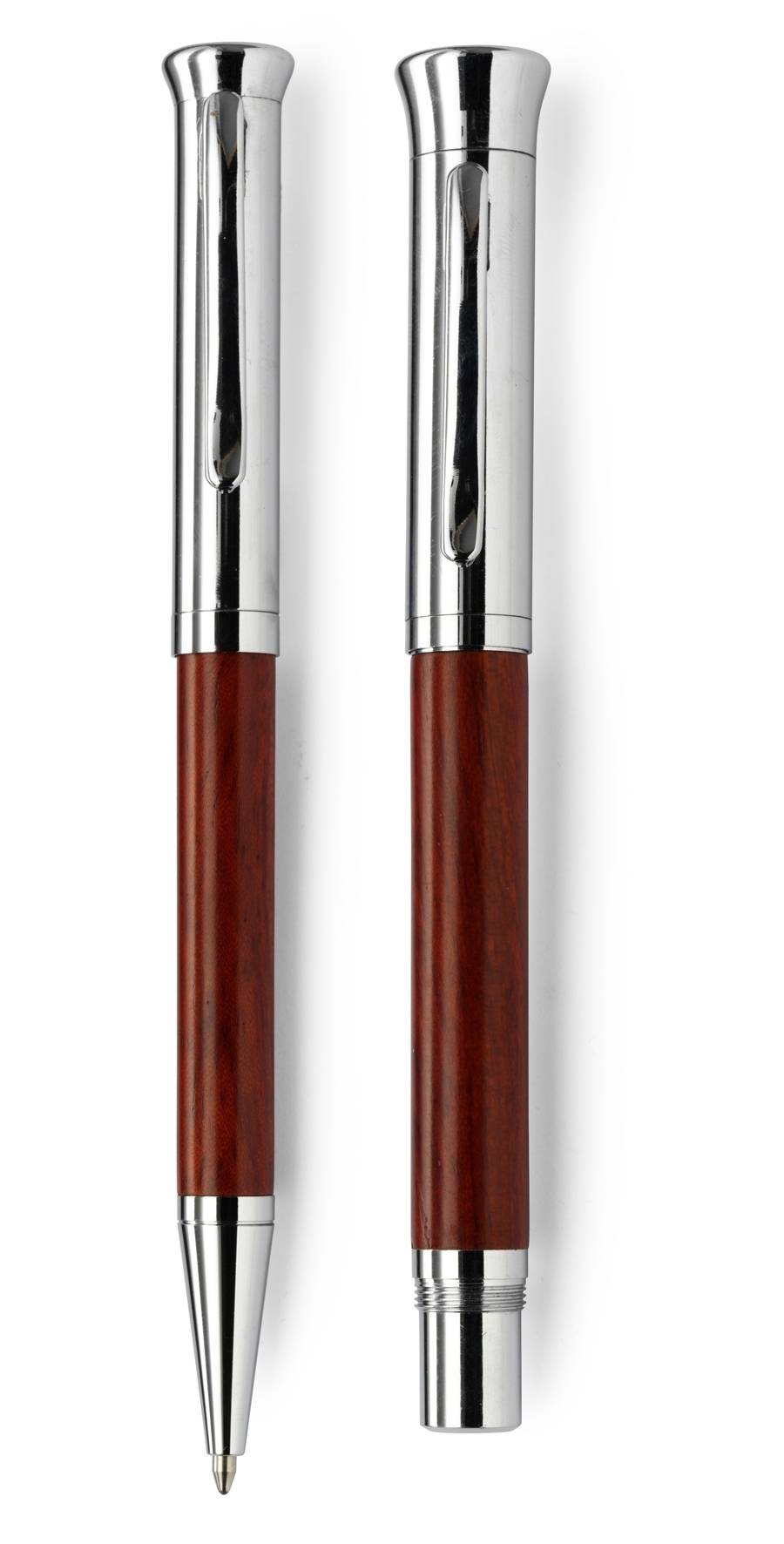 Zestaw piśmienny, długopis i pióro kulkowe V1357-17 drewno