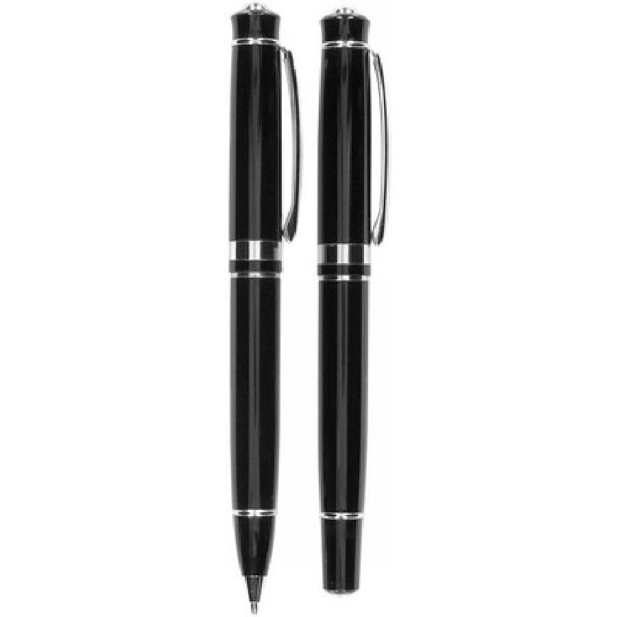 Zestaw piśmienny, długopis i pióro kulkowe V1426-03 czarny