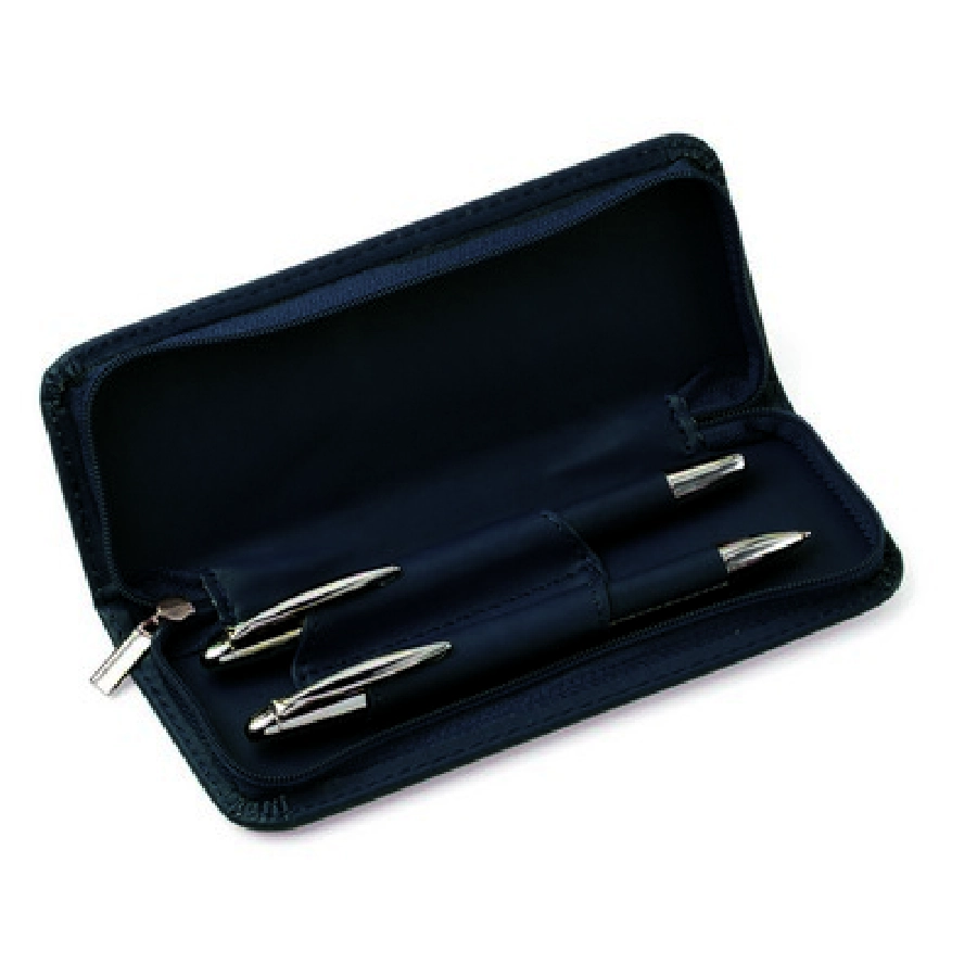 Zestaw piśmienny, długopis i pióro kulkowe V1448-03 czarny