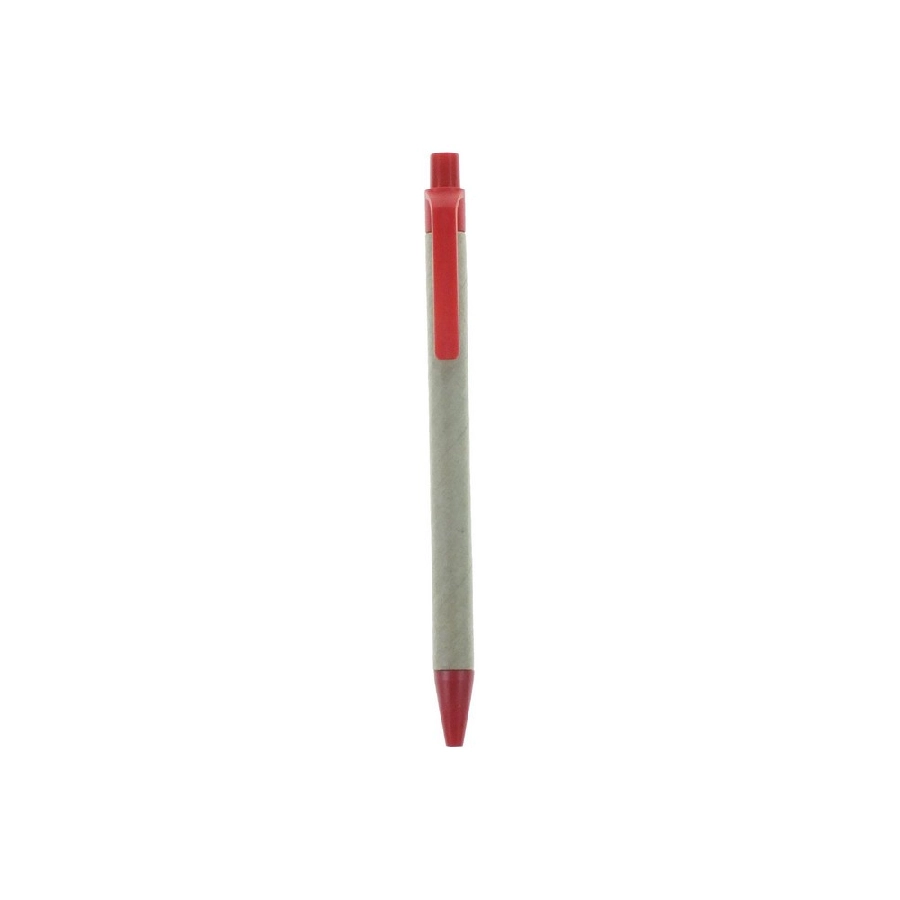 Długopis z kartonu z recyklingu | Nicholas V1470-05 czerwony