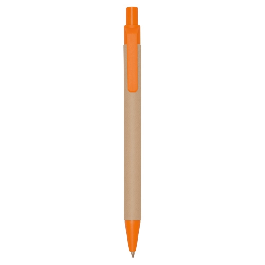 Długopis z kartonu z recyklingu V1470-07 pomarańczowy