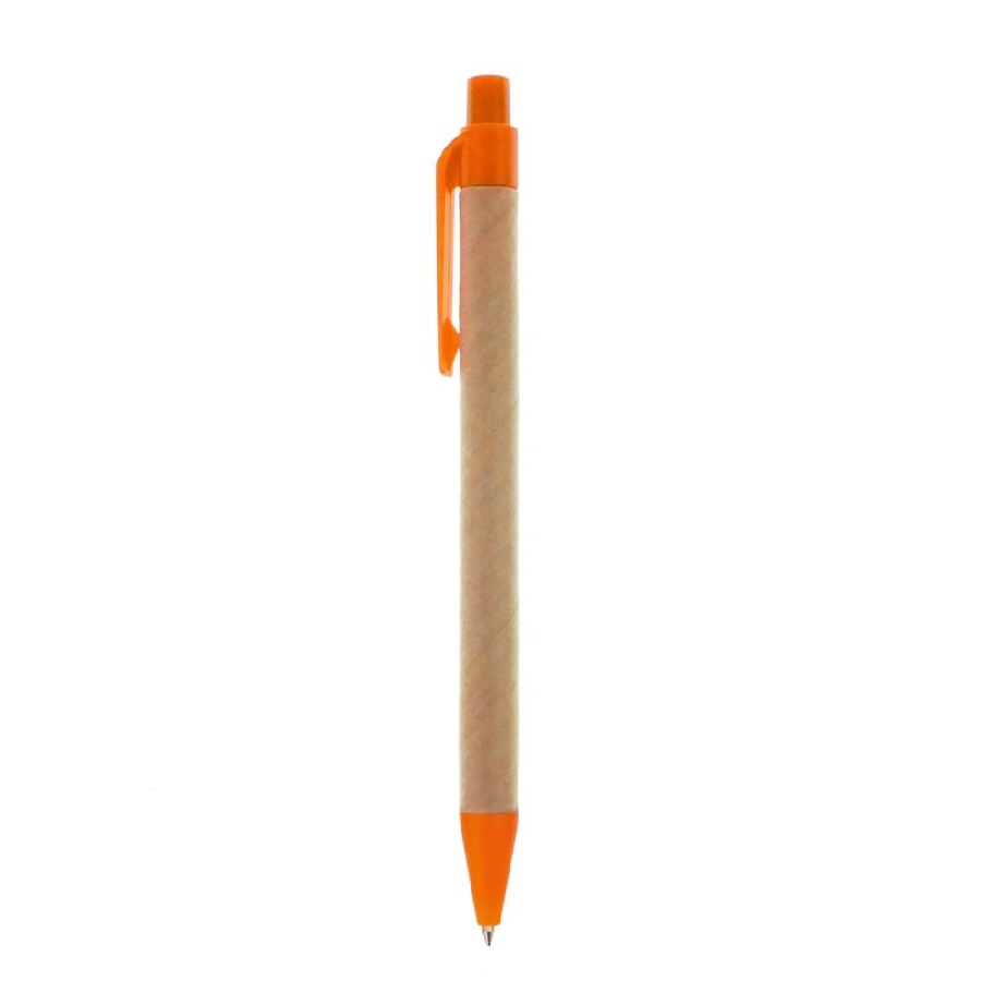 Długopis z kartonu z recyklingu V1470-07 pomarańczowy