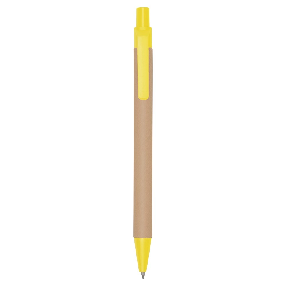 Długopis z kartonu z recyklingu | Nicholas V1470-08 żółty