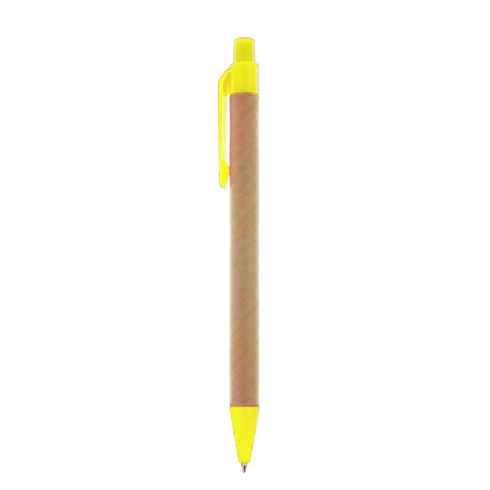 Długopis z kartonu z recyklingu | Nicholas V1470-08 żółty