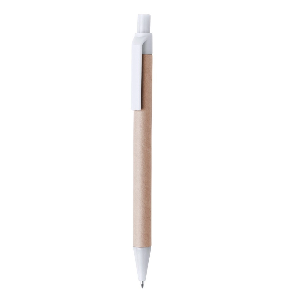 Długopis z kartonu z recyklingu V1470-A-02 biały