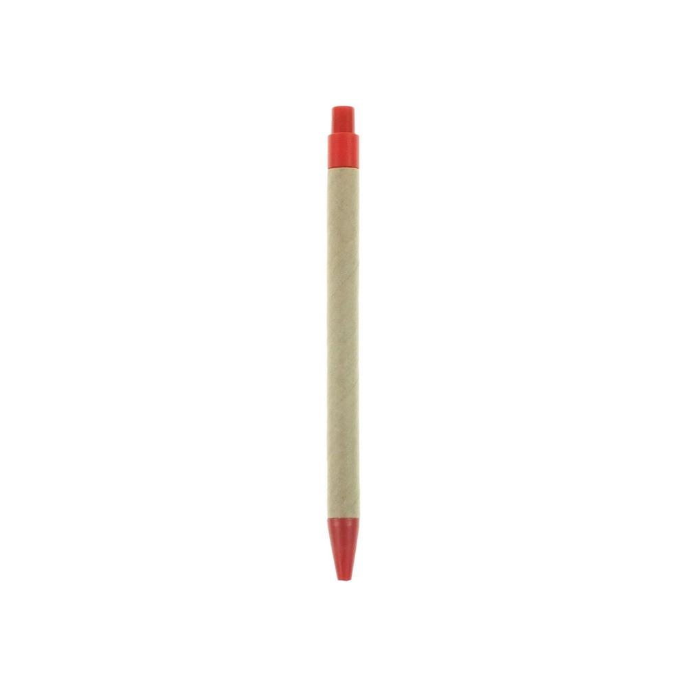 Długopis z kartonu z recyklingu V1470-A-05 czerwony