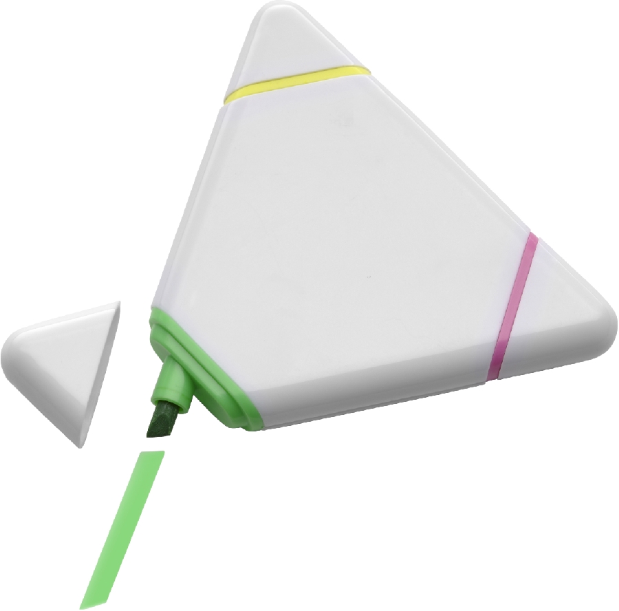 Zakreślacz trójkąt V1514-02 biały