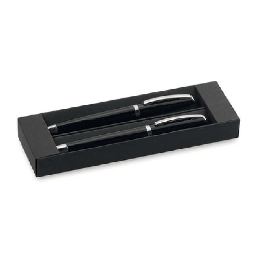 Zestaw piśmienny, długopis i pióro kulkowe V1518-03 czarny