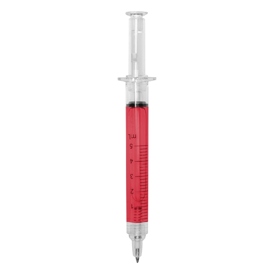 Długopis strzykawka | Christine V1524-05 czerwony