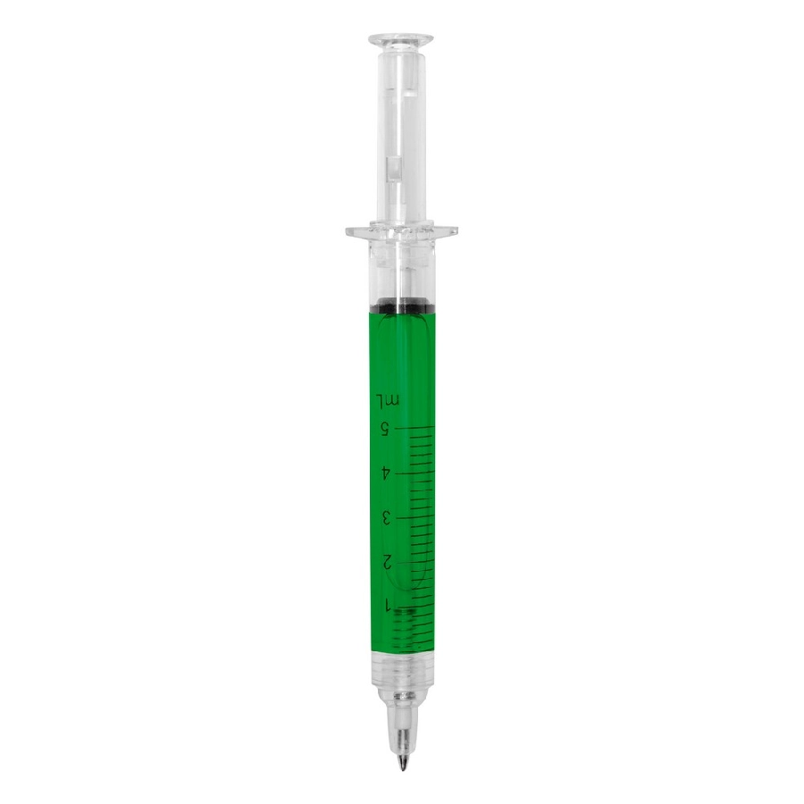 Długopis strzykawka | Christine V1524-10 zielony