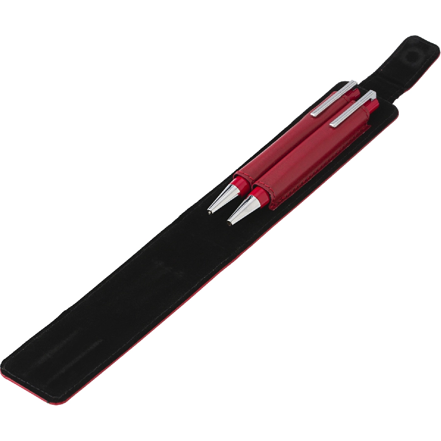Zestaw piśmienny, długopis i ołówek mechaniczny V1559-05 czerwony