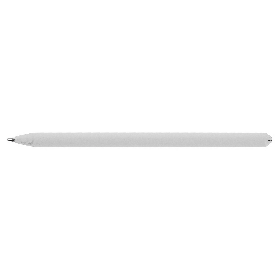 Długopis ze zrolowanego papieru z zatyczką | Debra V1630-02 biały