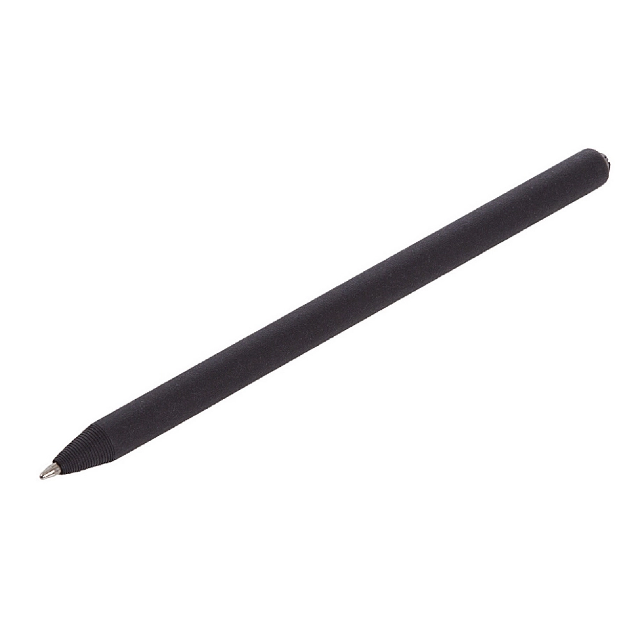 Długopis ze zrolowanego papieru z zatyczką | Debra V1630-03 czarny