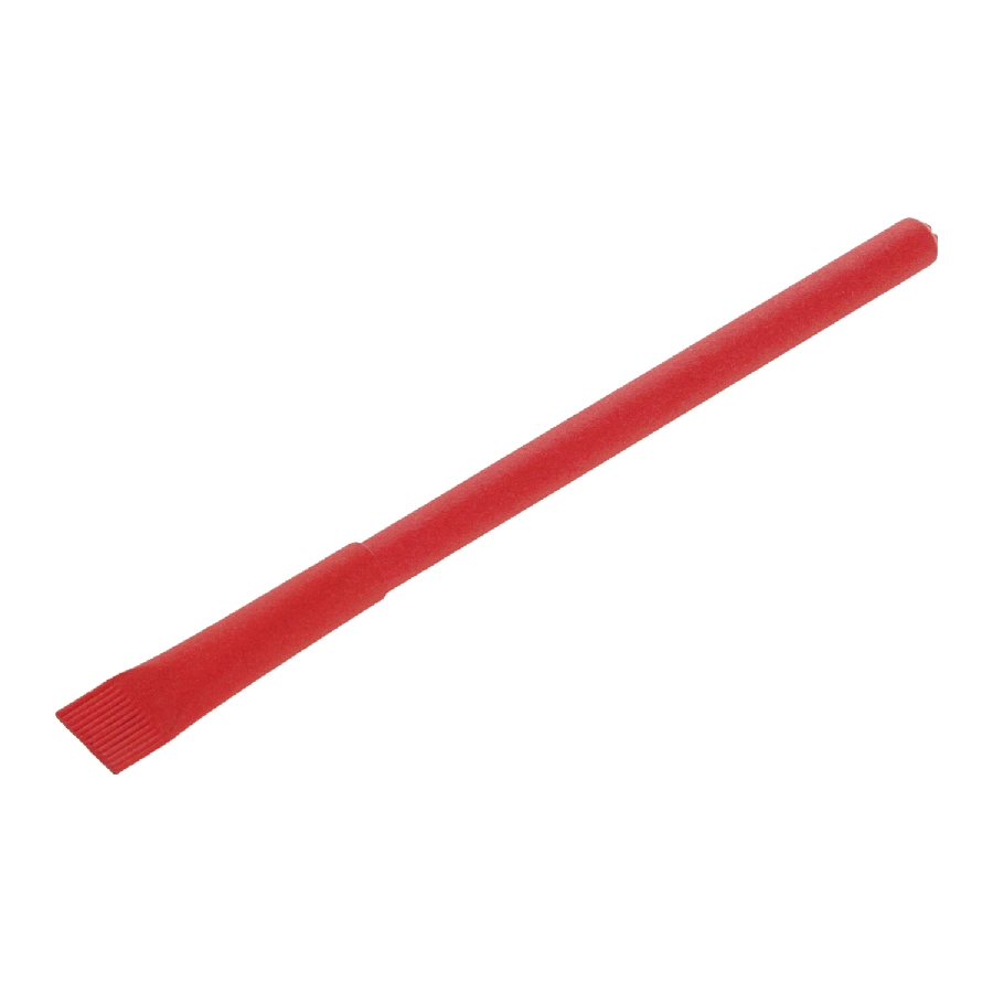 Długopis ze zrolowanego papieru z zatyczką | Debra V1630-05 czerwony