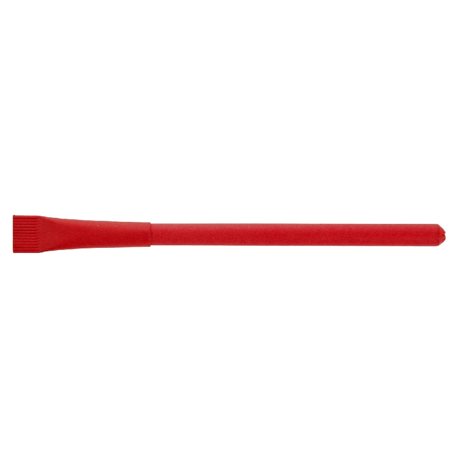 Długopis ze zrolowanego papieru z zatyczką | Debra V1630-05 czerwony