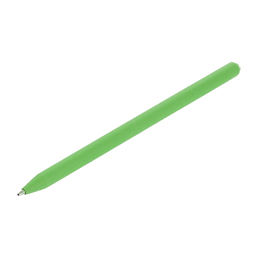 Długopis ze zrolowanego papieru z zatyczką | Debra V1630-06 zielony