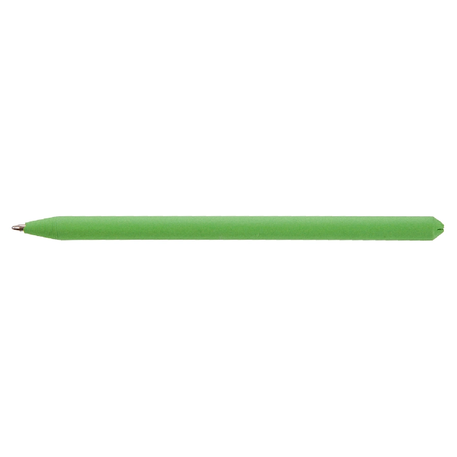 Długopis ze zrolowanego papieru z zatyczką | Debra V1630-06 zielony