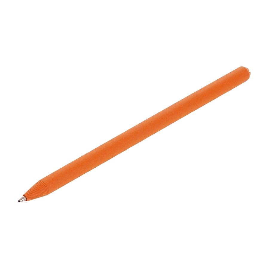 Długopis ze zrolowanego papieru z zatyczką | Debra V1630-07 pomarańczowy