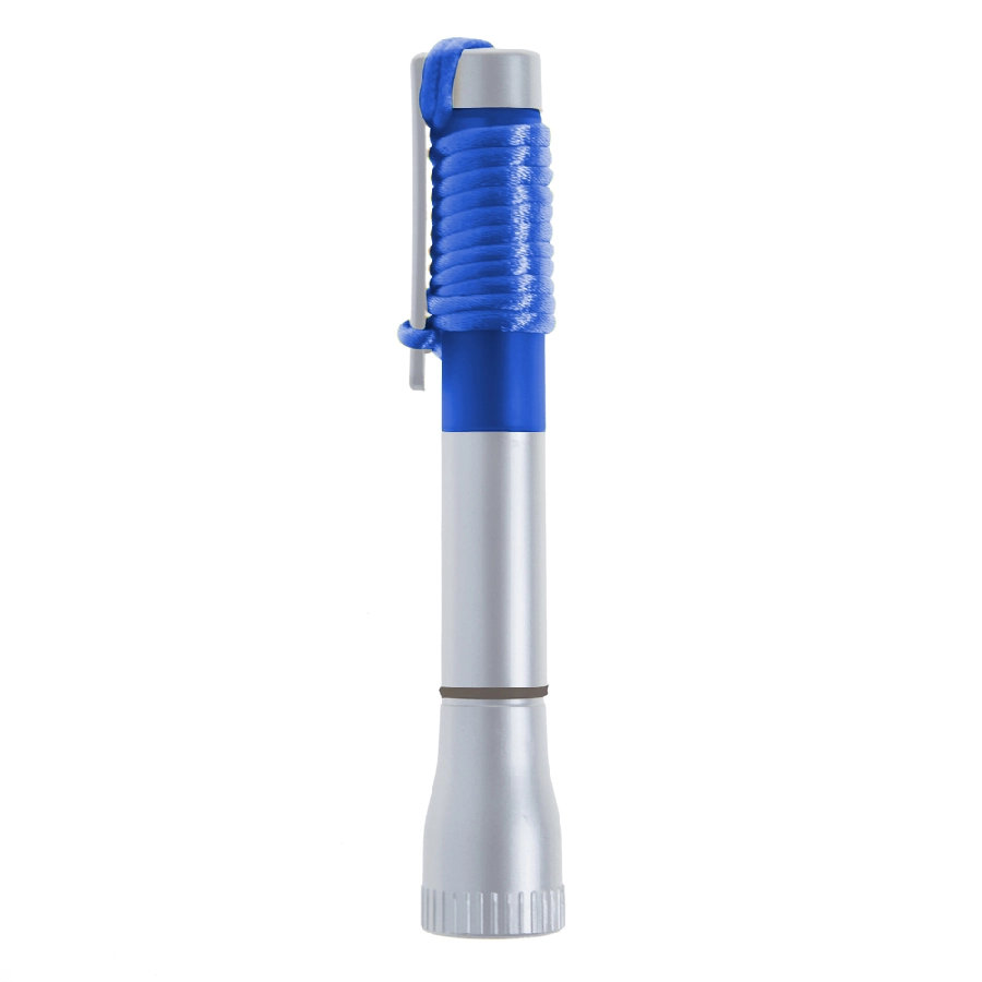 Latarka 2 LED, długopis V1654-11 niebieski