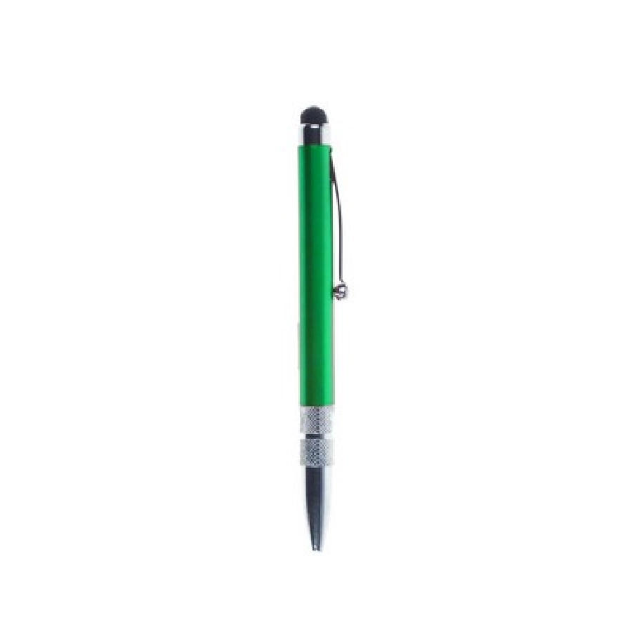 Długopis, touch pen, czyścik do ekranu V1661-06 zielony
