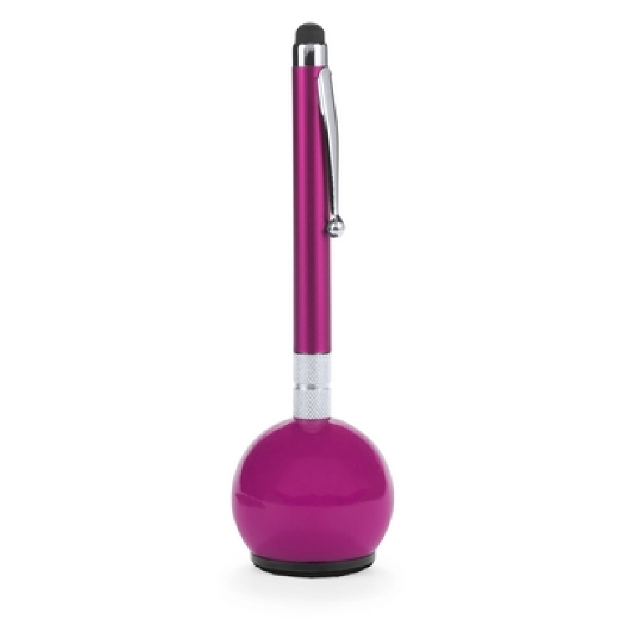 Długopis, touch pen, czyścik do ekranu V1661-21 różowy