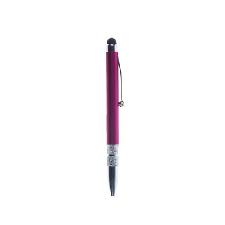 Długopis, touch pen, czyścik do ekranu V1661-21 różowy