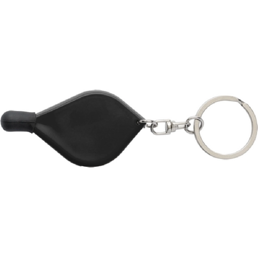 Brelok do kluczy, touch pen, z żetonem V1685-03 czarny