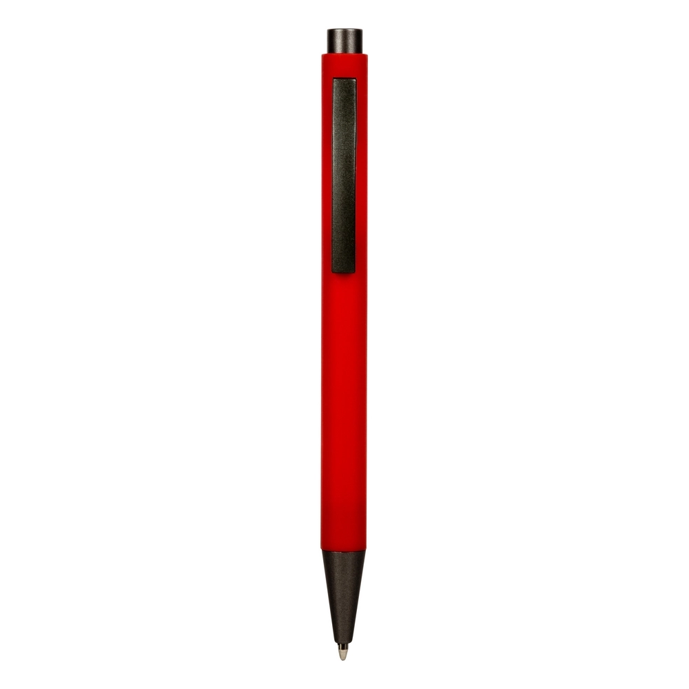 Długopis z wysokiej jakości plastiku i metalu V1696-05 czerwony