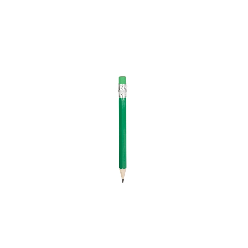 Mini ołówek, gumka V1697-06 zielony