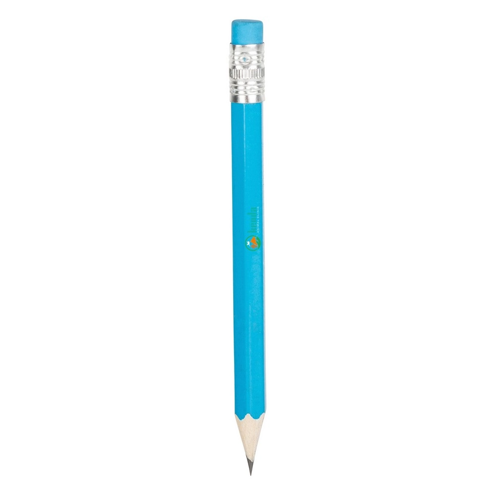 Mini ołówek, gumka V1697-11 niebieski