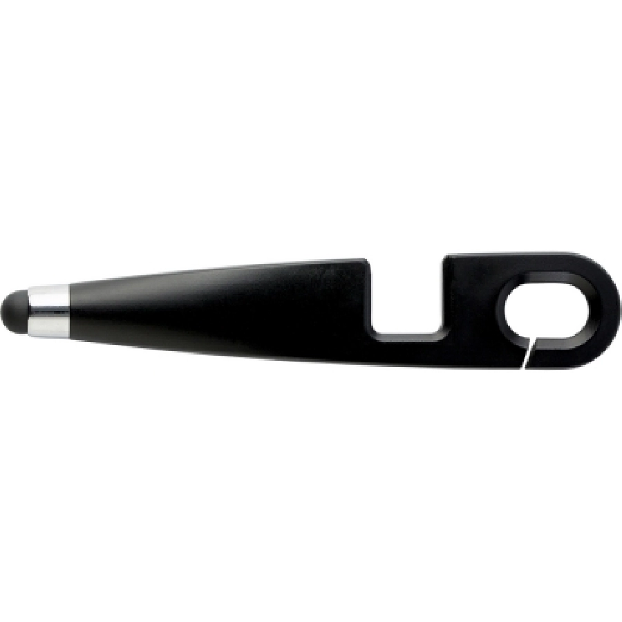 Brelok, touch pen, stojak na telefon V1702-03 czarny