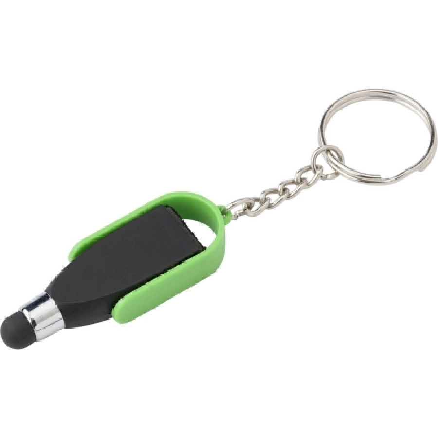 Brelok do kluczy, touch pen, czyścik do ekranu V1704-10 zielony