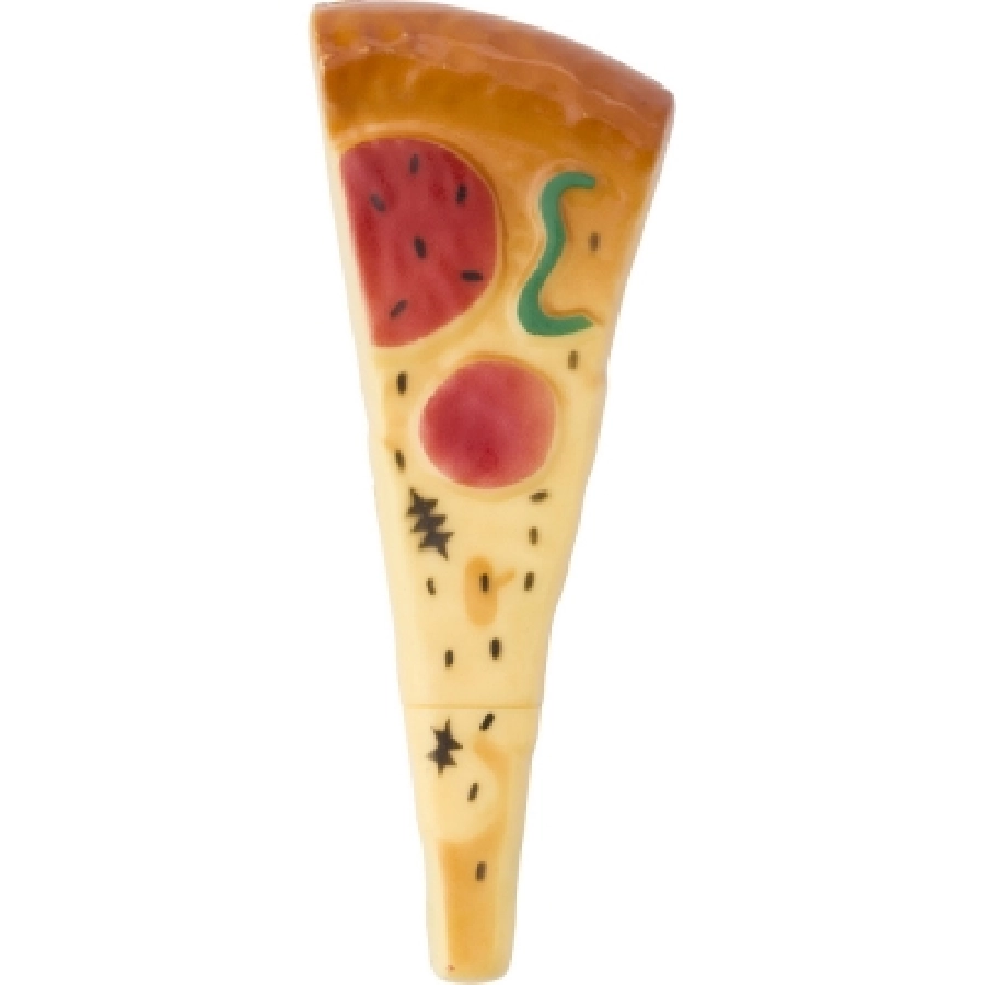 Długopis pizza, magnes i zatyczka V1727-99 wielokolorowy