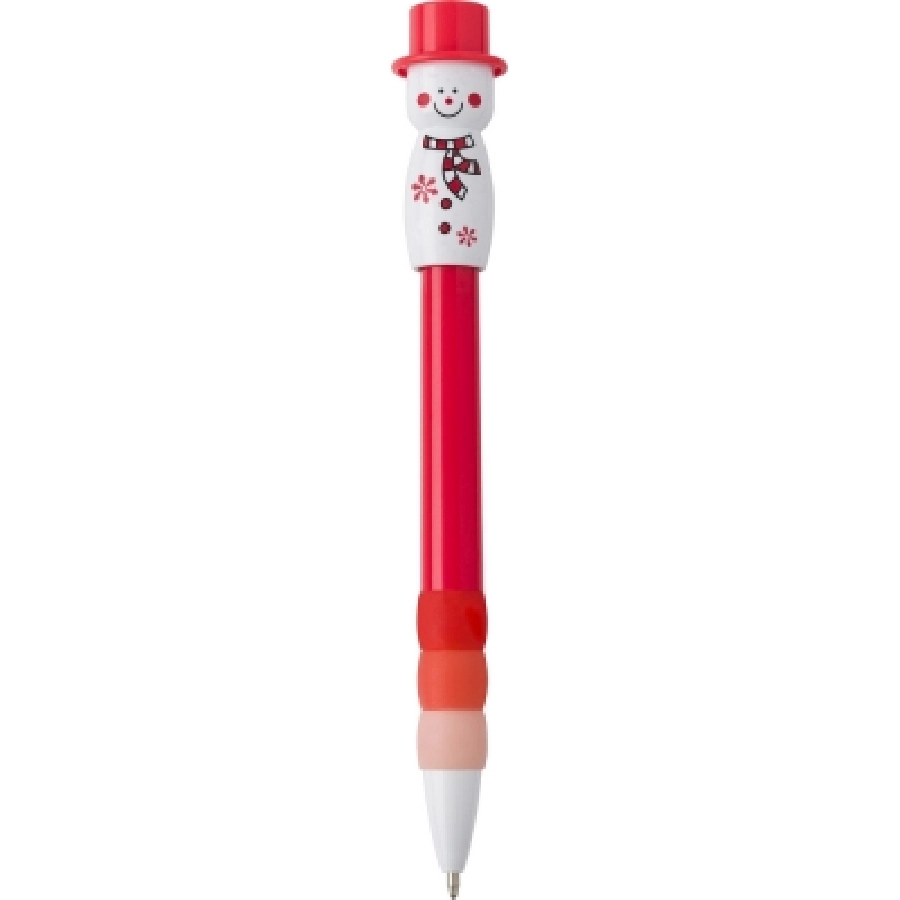 Długopis bałwanek V1731-05 czerwony