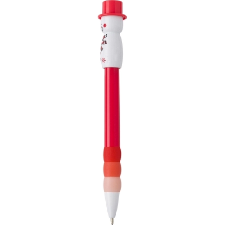 Długopis bałwanek V1731-05 czerwony