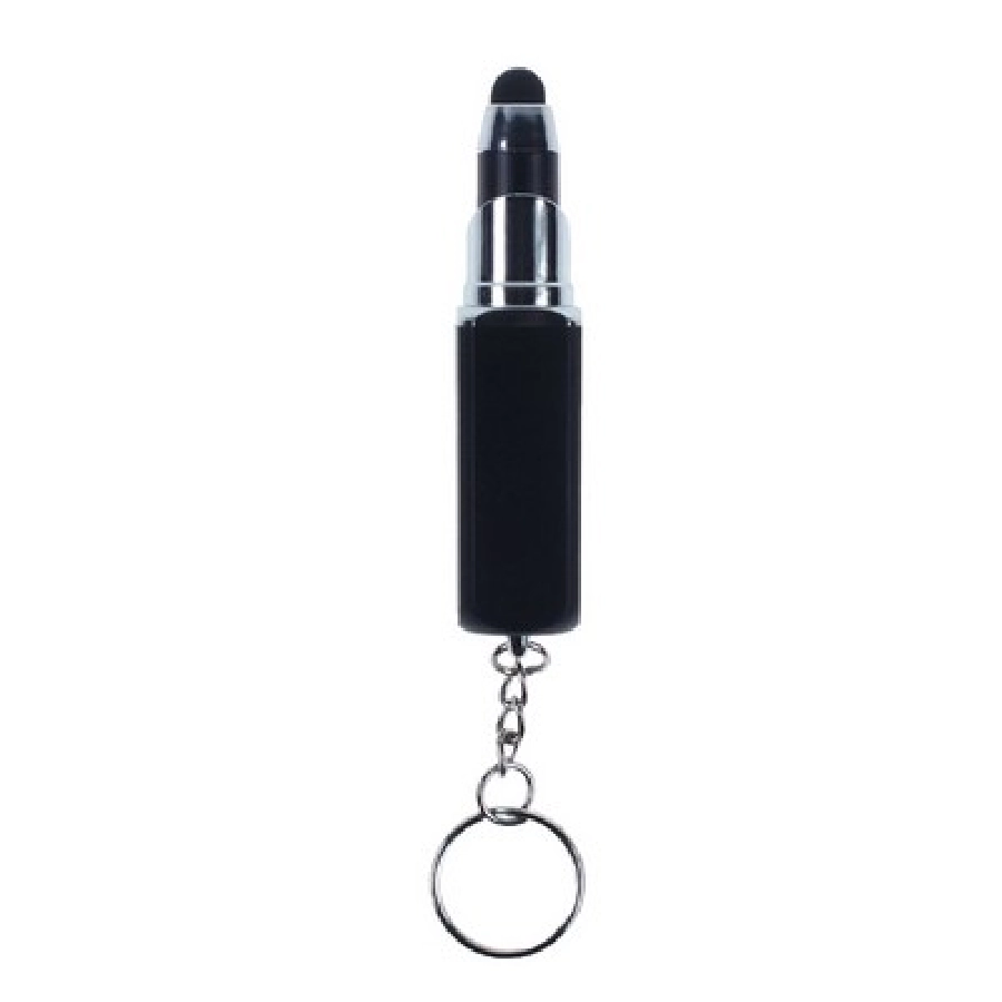 Brelok do kluczy pomadka, długopis, touch pen V1736-03 czarny