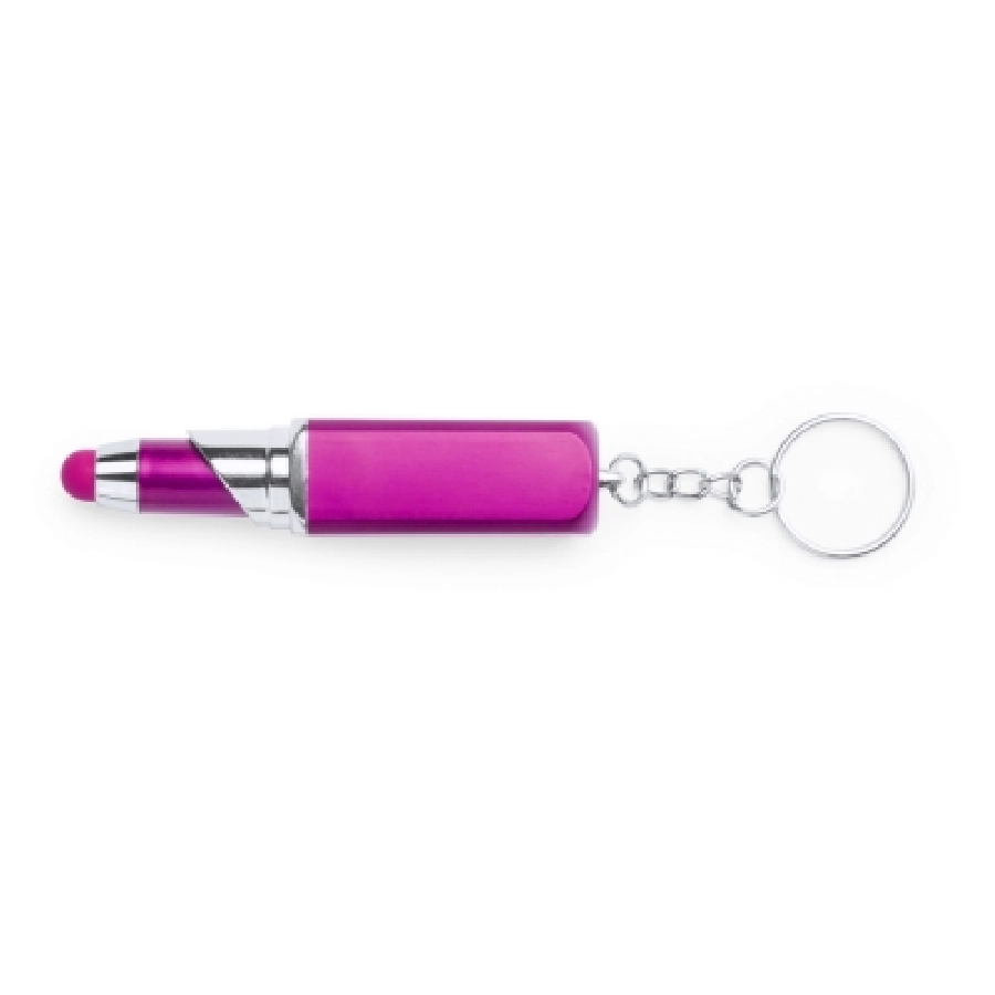 Brelok do kluczy pomadka, długopis, touch pen V1736-21 różowy