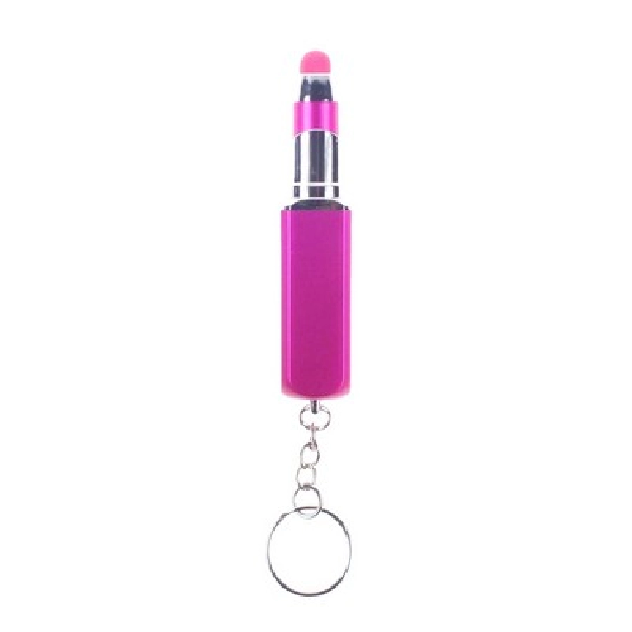 Brelok do kluczy pomadka, długopis, touch pen V1736-21 różowy