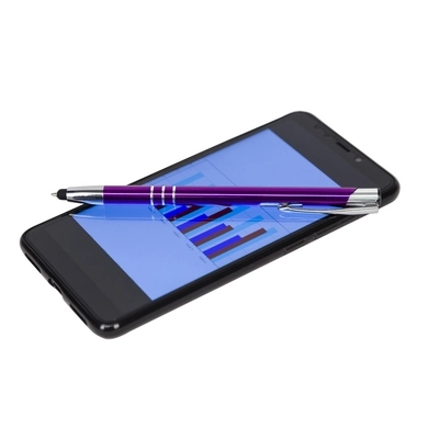 Długopis, touch pen, cieńsza wersja V1601 V1744-13 fioletowy