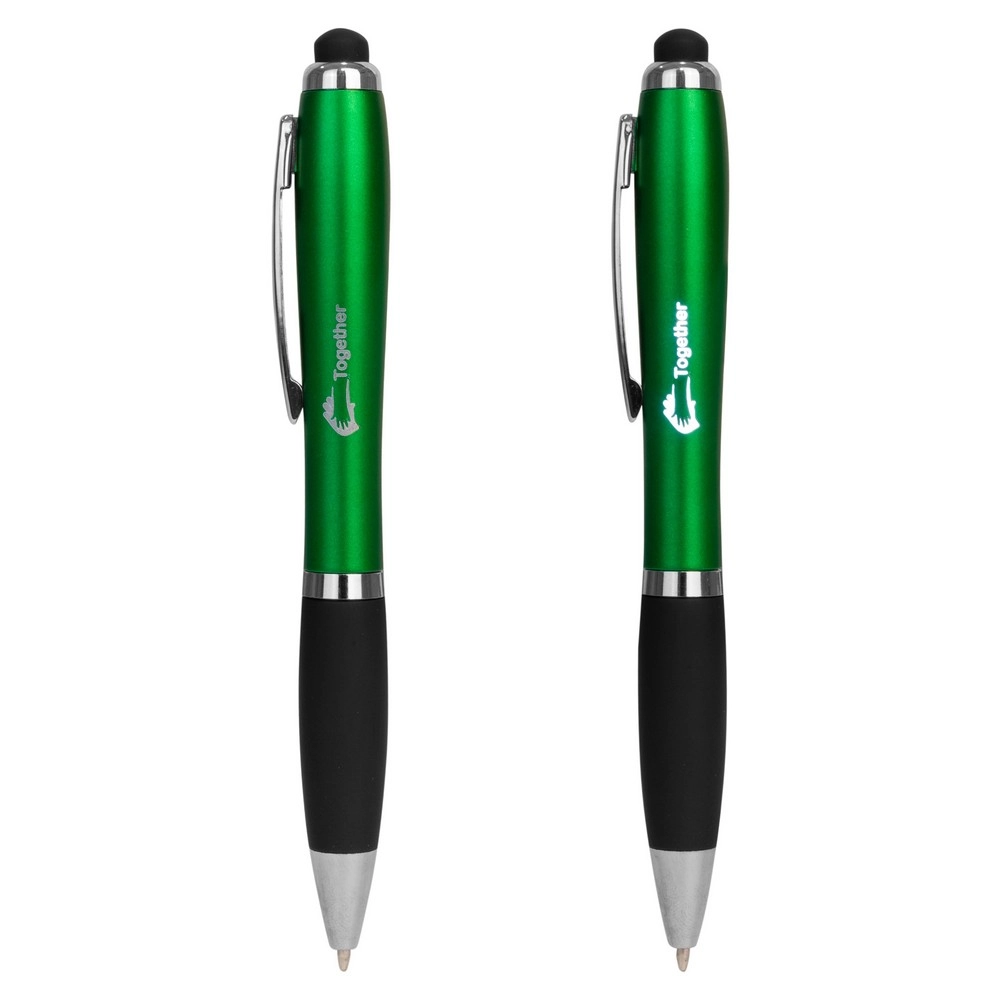 Długopis, touch pen V1745-06 zielony