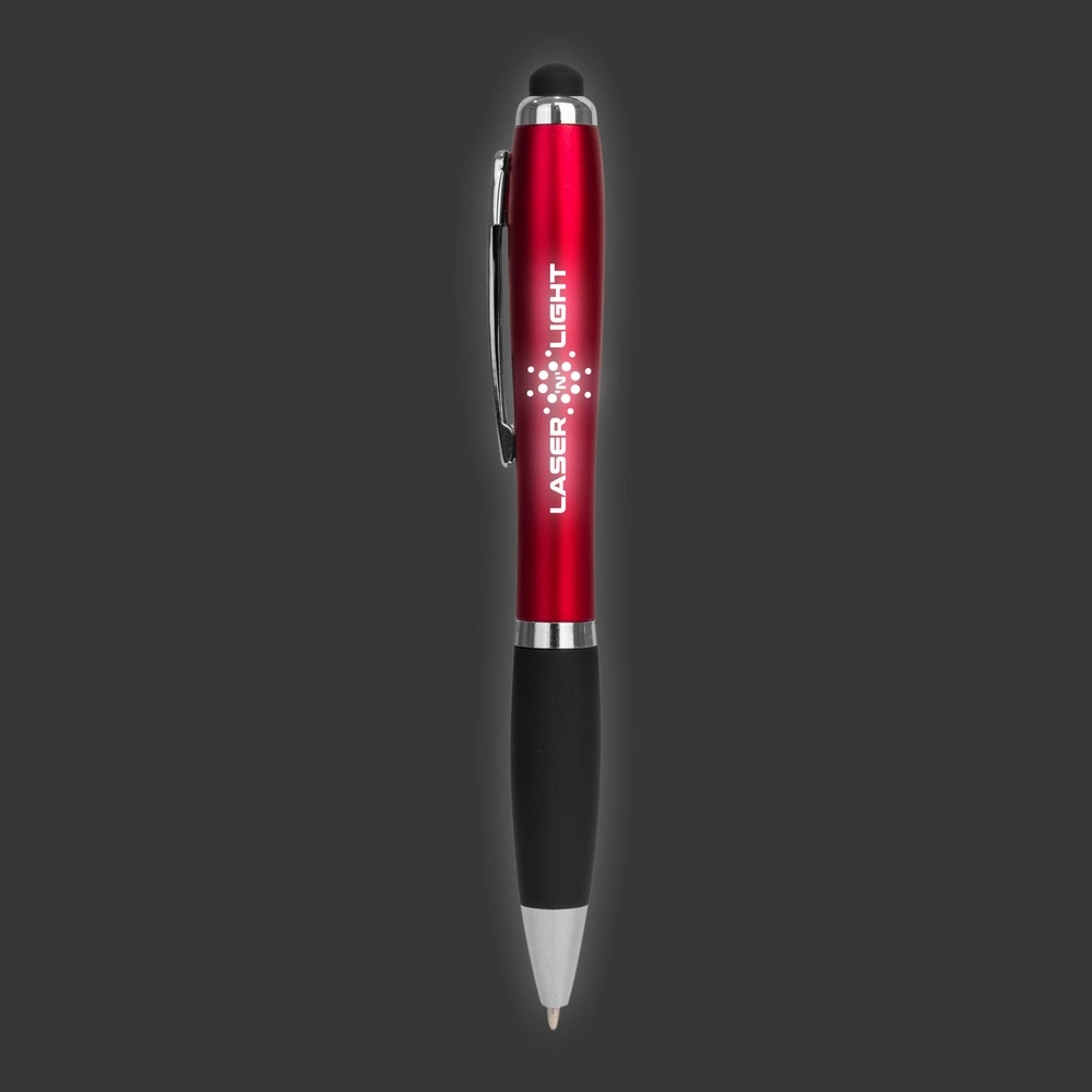 Długopis, touch pen V1745-12 czerwony