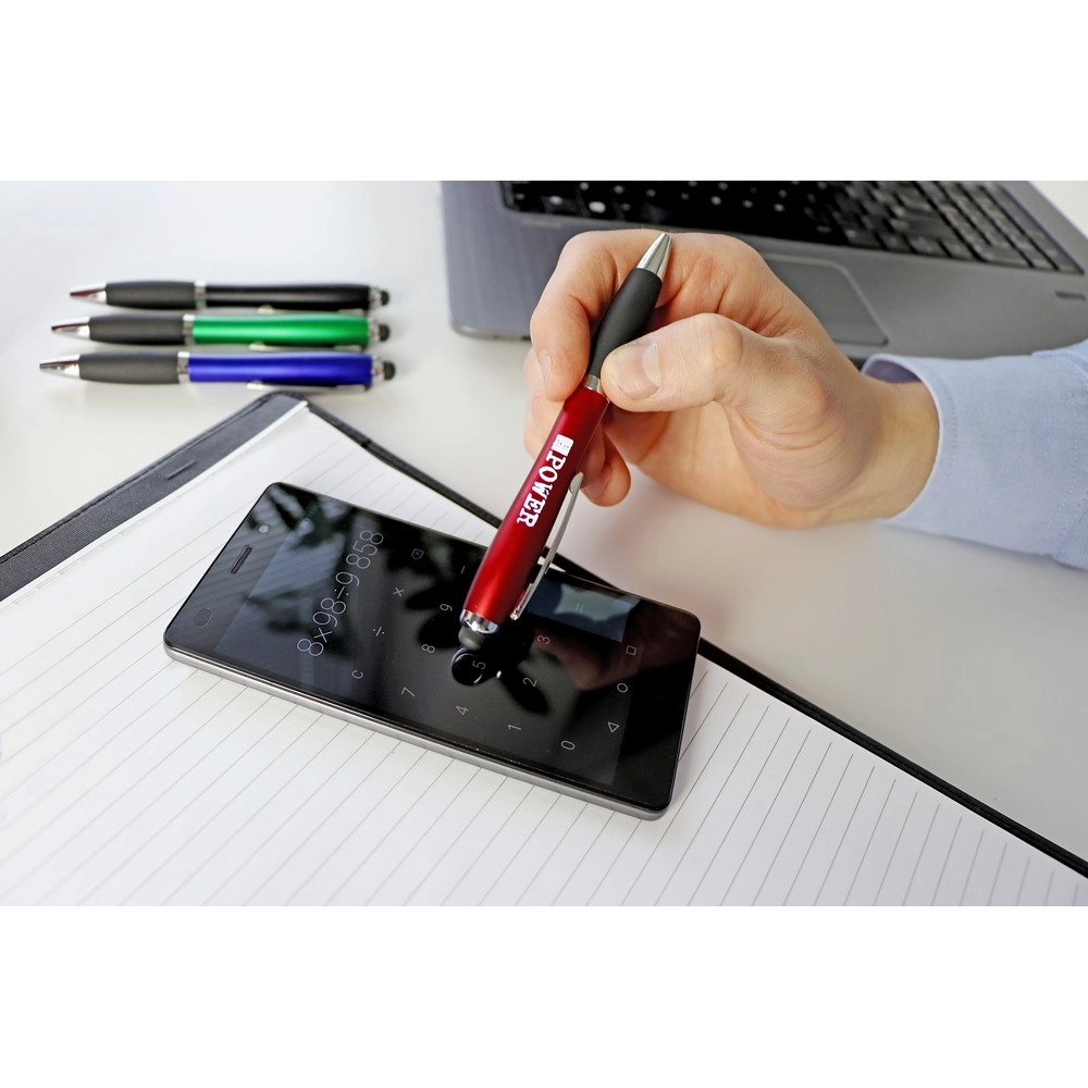 Długopis, touch pen V1745-12 czerwony