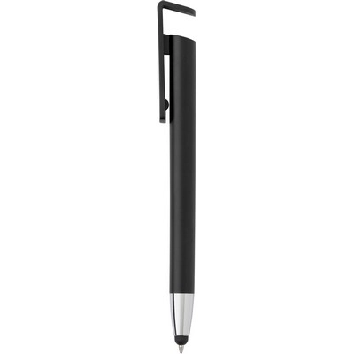 Długopis, touch pen, stojak na telefon V1753-03 czarny
