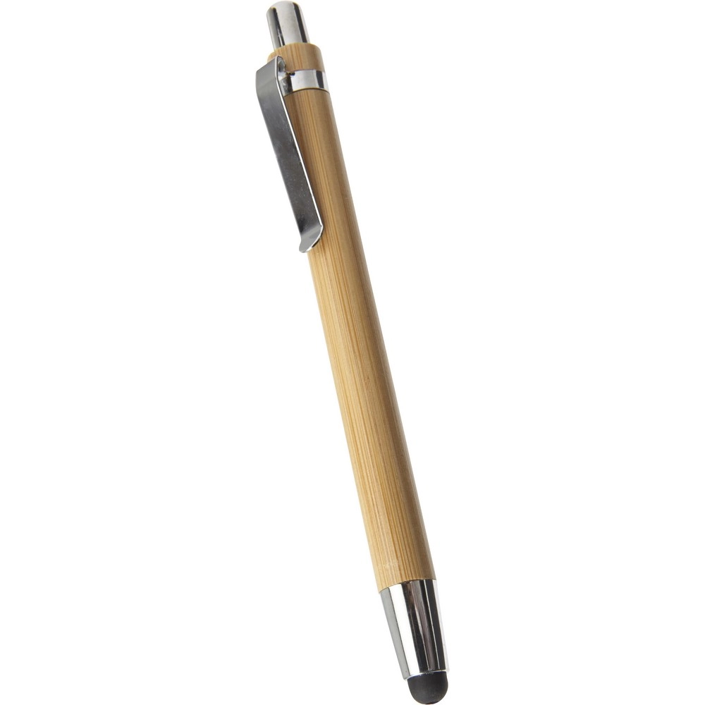 Bambusowy długopis, touch pen V1761-16 brązowy