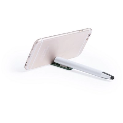 Długopis, touch pen, stojak na telefon V1777-03 czarny