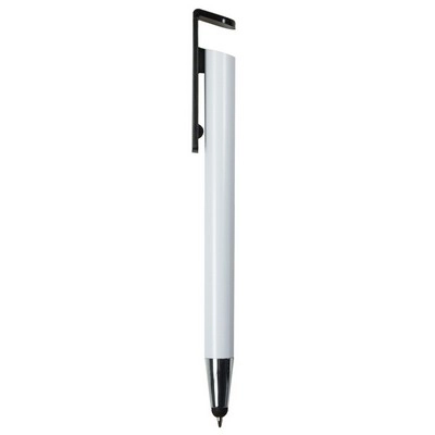 Długopis, touch pen, stojak na telefon V1777-03 czarny