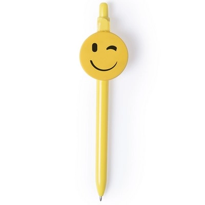 Długopis uśmiechnięta buzia V1790-08B żółty
