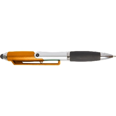 Długopis, touch pen, stojak na telefon V1808-07 pomarańczowy
